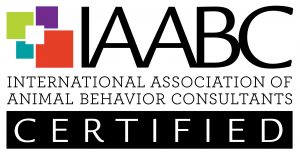 Certified by the International Association of Animal Behavior Consultants